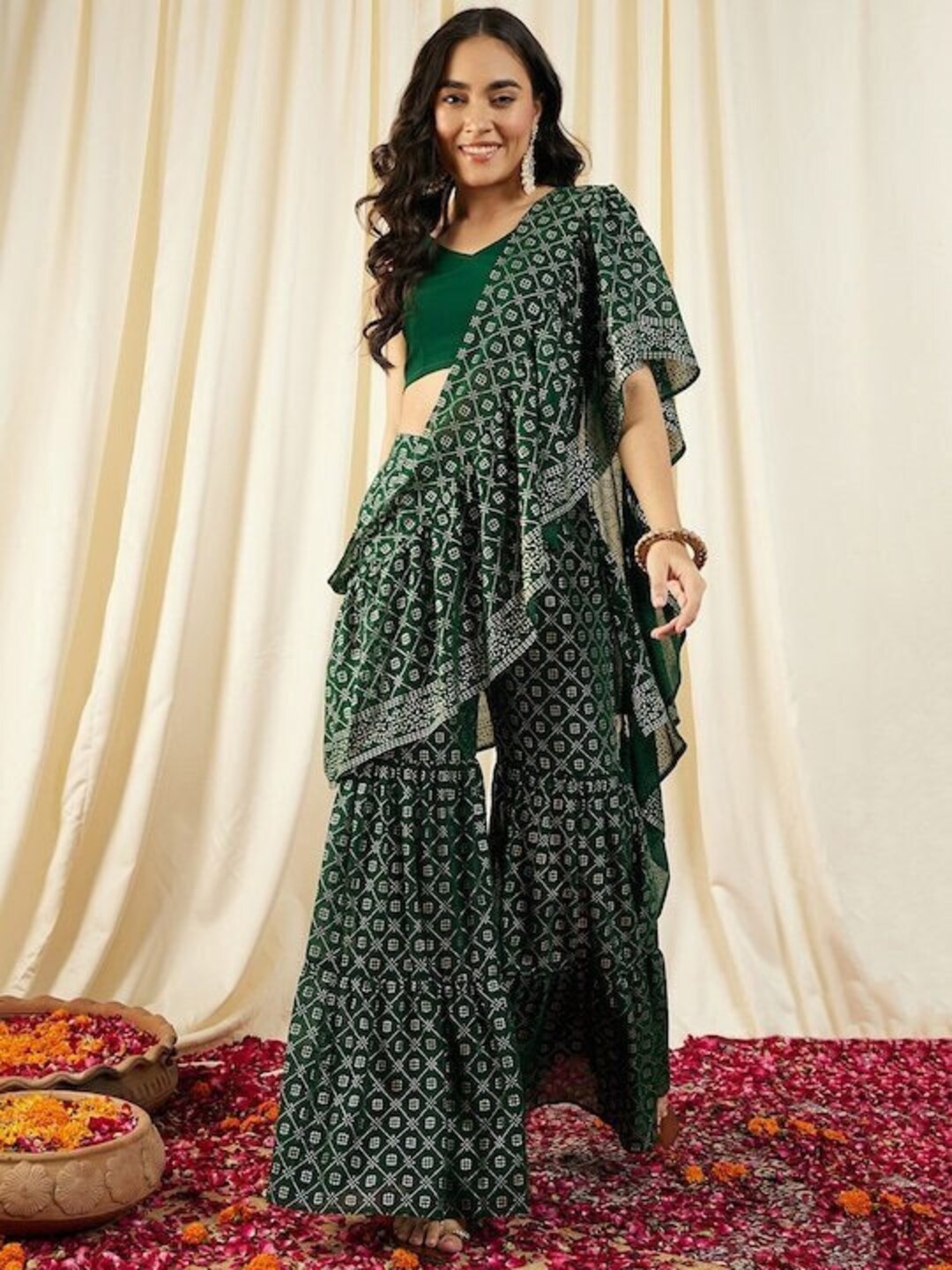crop top with sharara and dupatta
