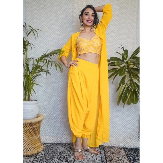 Crop top western best sale dress