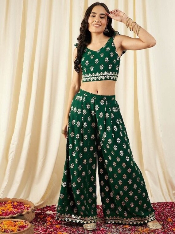Crop top shop western dress