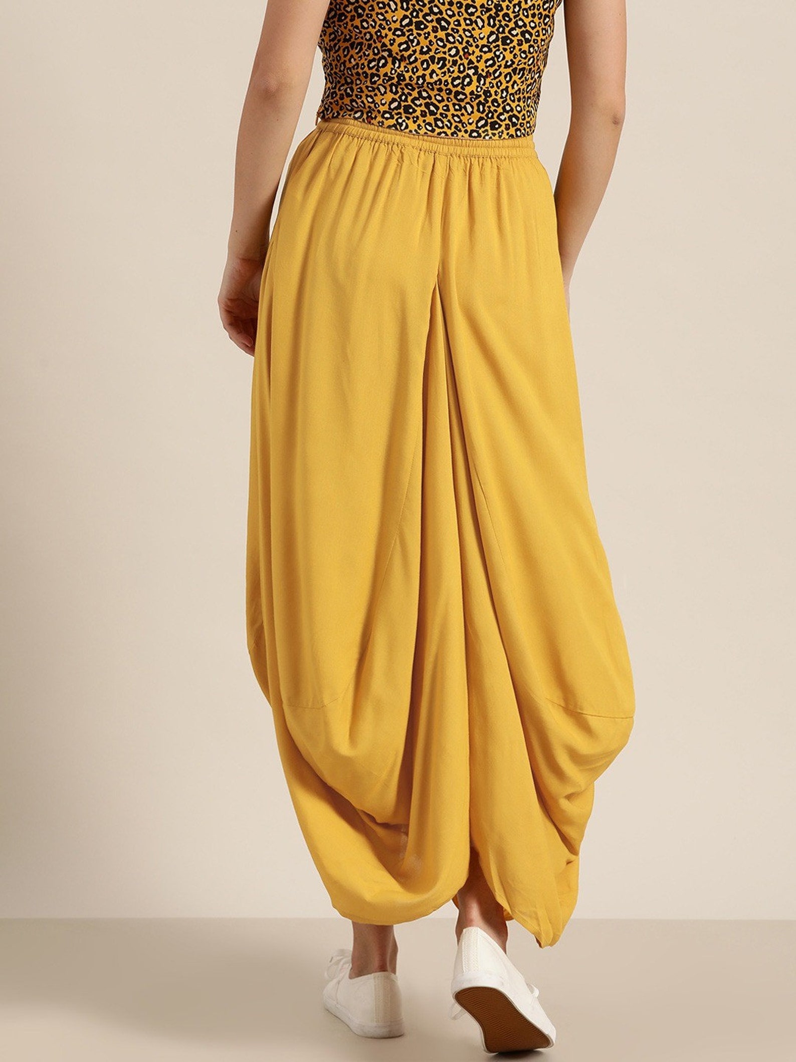 Designer Indian Dhoti Style Skirt for Women Asymmetrical Etsy