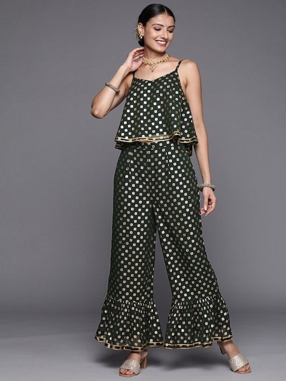 Golden sharara pants 2025