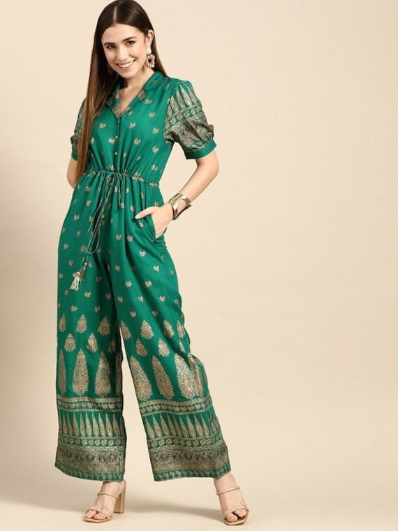 Elasticated Ethnic Dhoti Jumpsuit