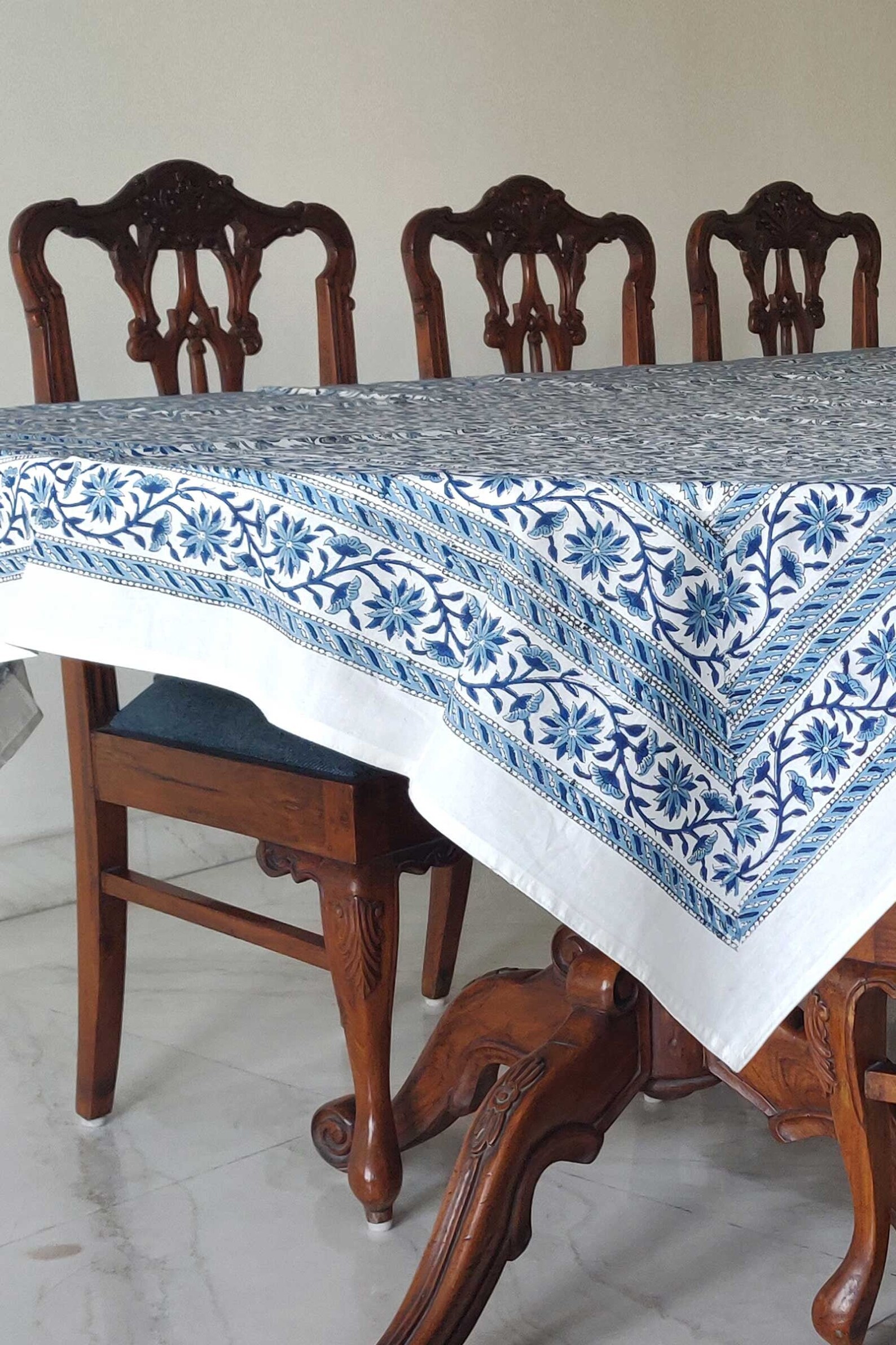 Cotton Table Cover for Home Block Printed by Hand Multicolor Etsy UK