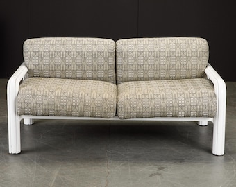 Postmodern “Orsay” Tubular Loveseat Settee Sofa by Gae Aulenti for Knoll, 1970s