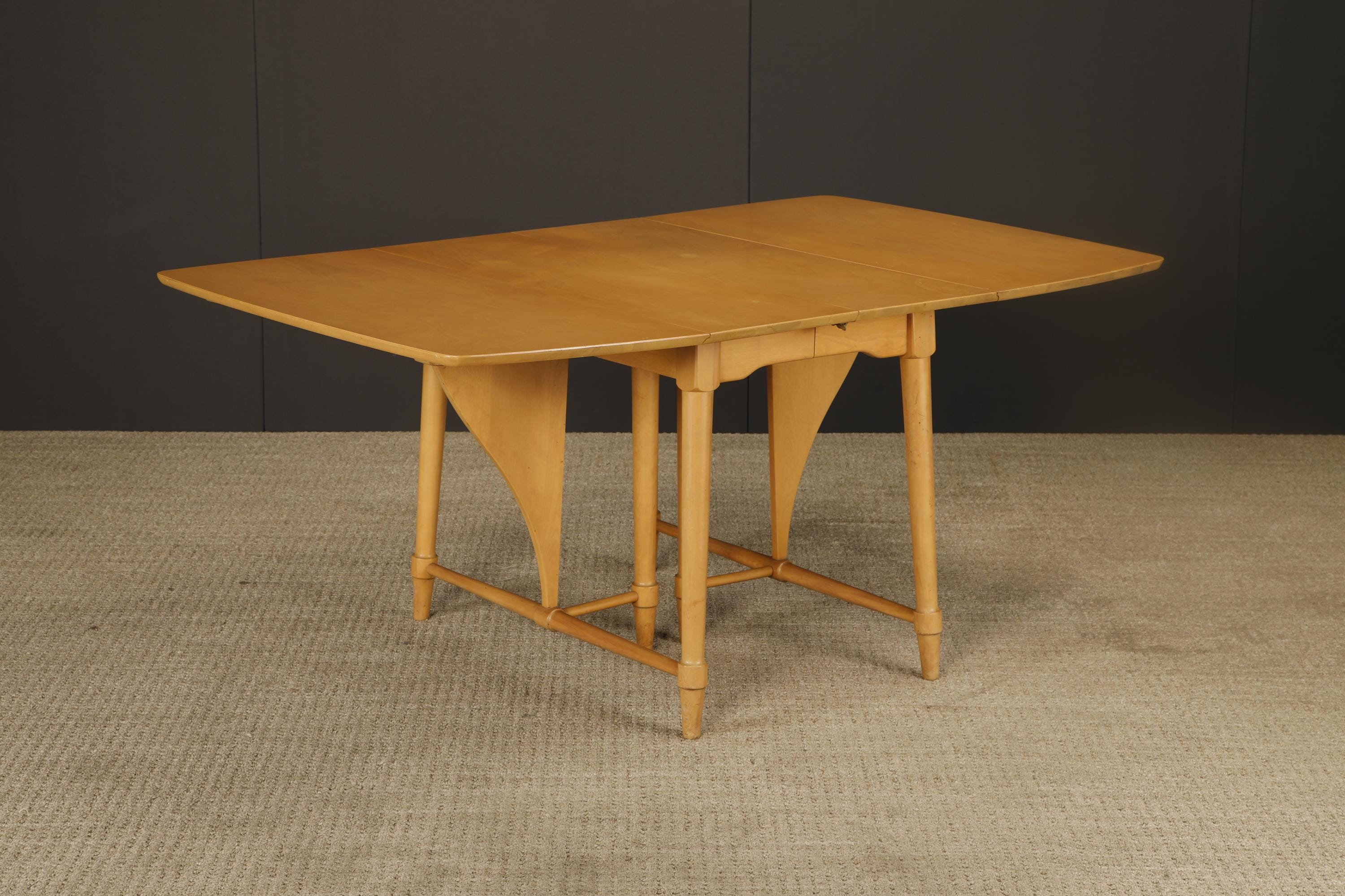 引取限定　特注品 Heywood Wakefield リプロダクト北欧　ミッド Mid-century Heywood-wakefield Butterfly Drop-leaf Dining Table