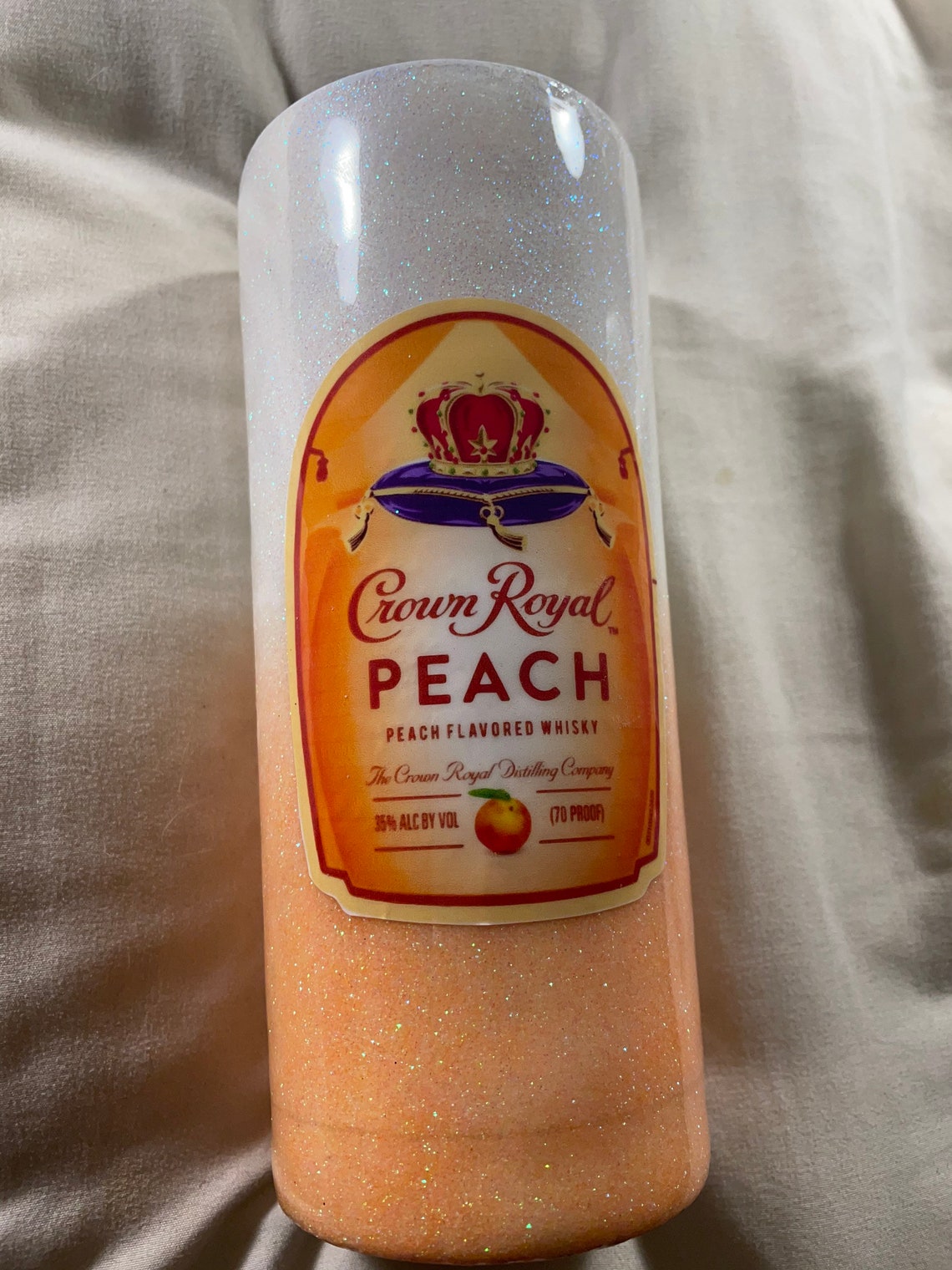 Crown Royal Peach tumbler Etsy