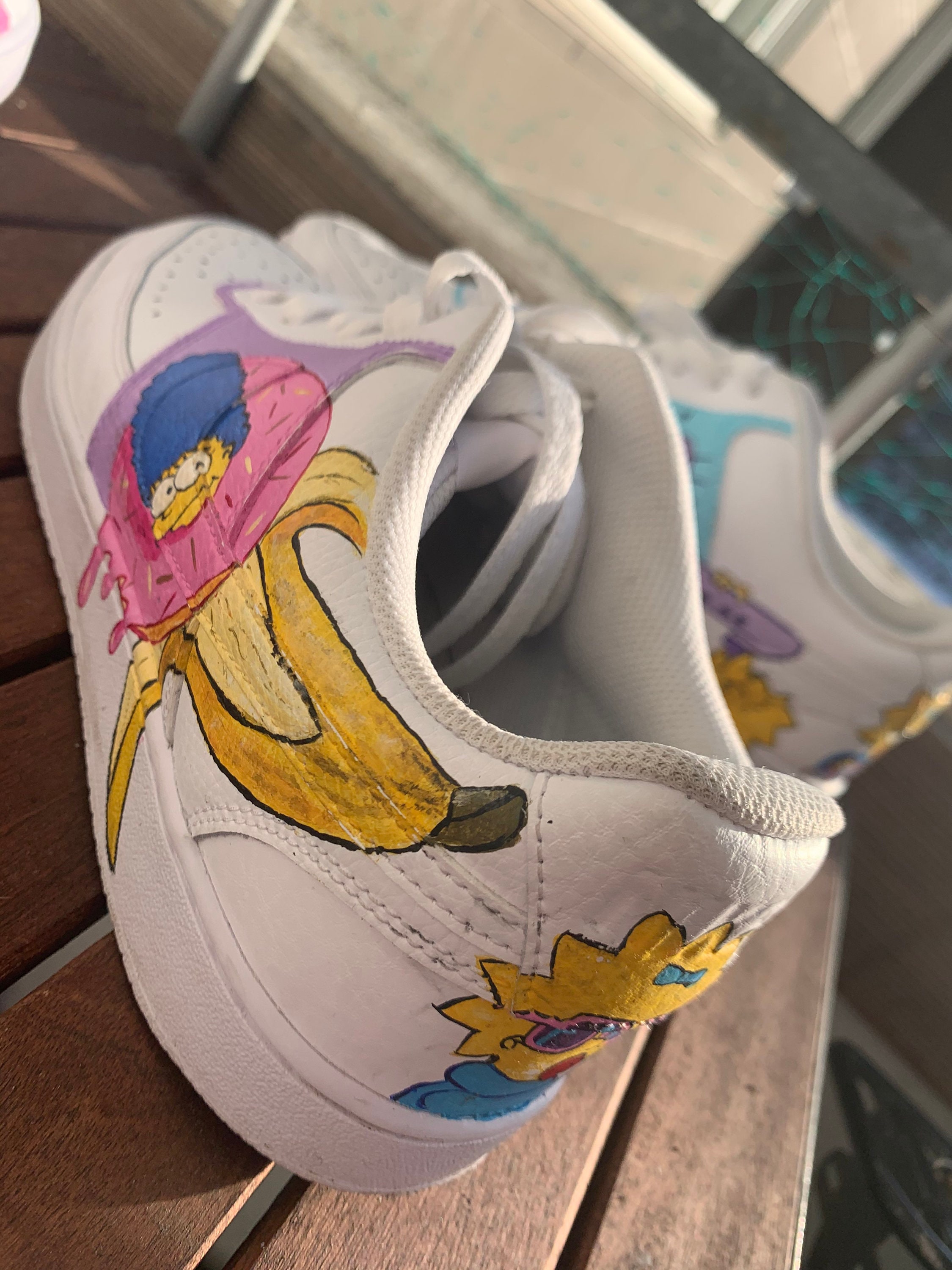 nike air force 1 custom simpsons