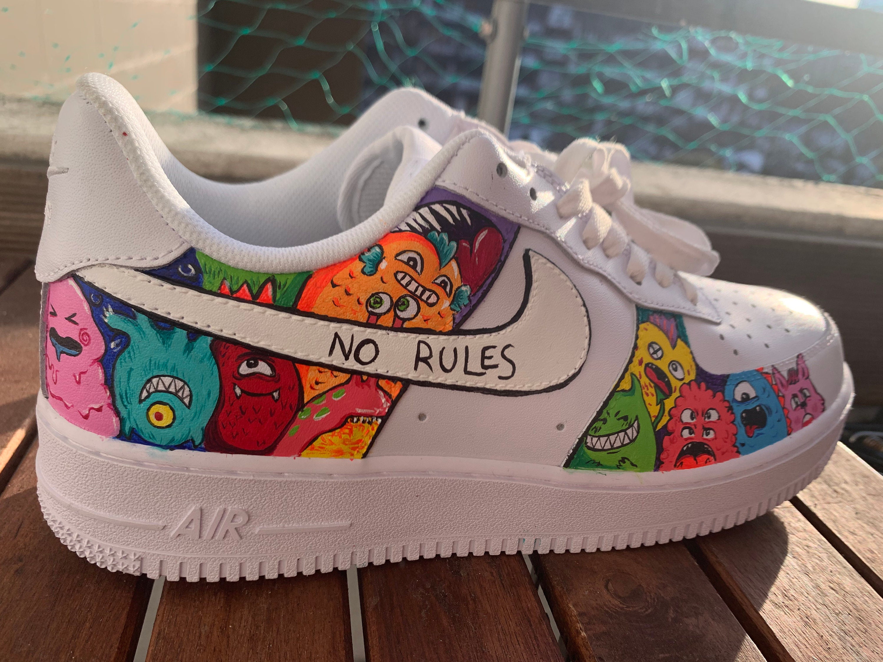 Custom Painted Nike Air Force 1 Etsy