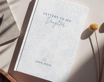 Letters to My Daughter Custom Journal, Personalized Dear Daughter, Teenager Girl Gift, French Toile Journal, Baby Girl Shower Gift New Mom