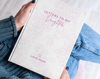 Letters to My Daughter Custom Journal, Personalized Dear Daughter, Teenager Girl Gift, French Toile Journal, Baby Girl Shower Gift New Mom