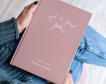 God Is Good Custom Journal, Prayer Journal For Women, Bible Study Journal, Teen Baptism Gift, Christian Notebook, Prayer Journal