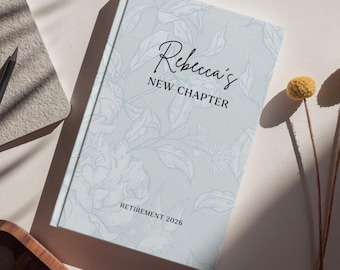 Retirement Gifts For Women, Custom Retirement, New Chapter Retirement Journal, Teacher Retirement Book, Coworker Farewell, Nurse Retirement