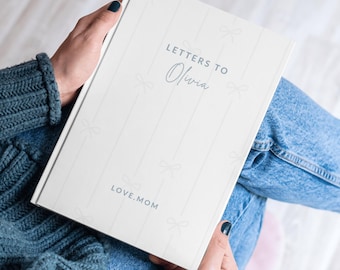 Letters to My Daughter Custom Journal, Personalized Dear Daughter, Teenager Girl Gift Keepsake Notebook, Baby Girl Shower Gift for New Mom