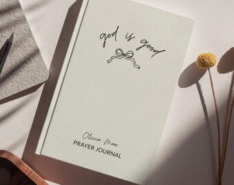 God Is Good Custom Journal, Prayer Journal For Women, Bible Study Journal, Teen Baptism Gift, Christian Notebook, Prayer Journal