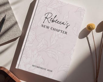 Retirement Gifts For Women, Custom Retirement, New Chapter Retirement Journal, Teacher Retirement Book, Coworker Farewell, Nurse Retirement
