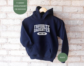 Custom Favorite Daughter  Funny Sweatshirt, Youth Favorite Unisex Crewneck, Favorite Kid Shirt, Funny Family Apparel, Funny Daughter Gift