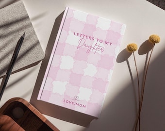 Personalized Letters to Daughter Journal, Keepsake Notebook for Girls, Baby Shower Gift