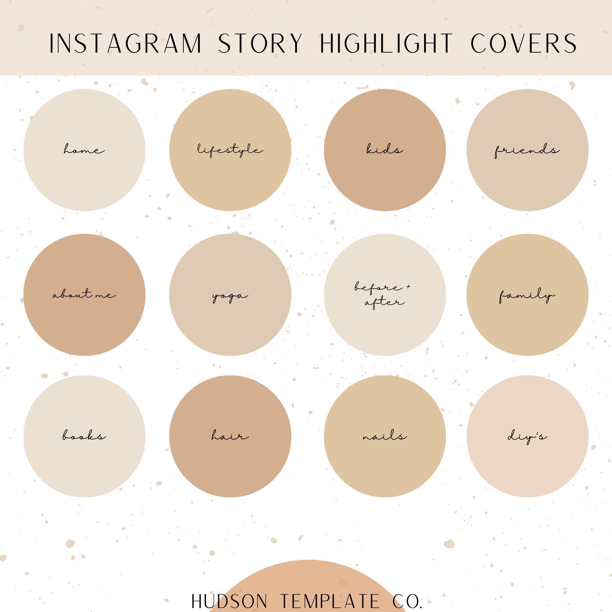IG Highlight Covers Neutral Highlights 117 Instagram Icon Etsy