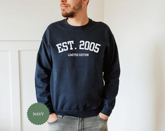 Sudadera de 21 cumpleaños, regalo para ella y para él, suéter de feliz 21 cumpleaños, sudadera con capucha de edición limitada, regalo para 21 años