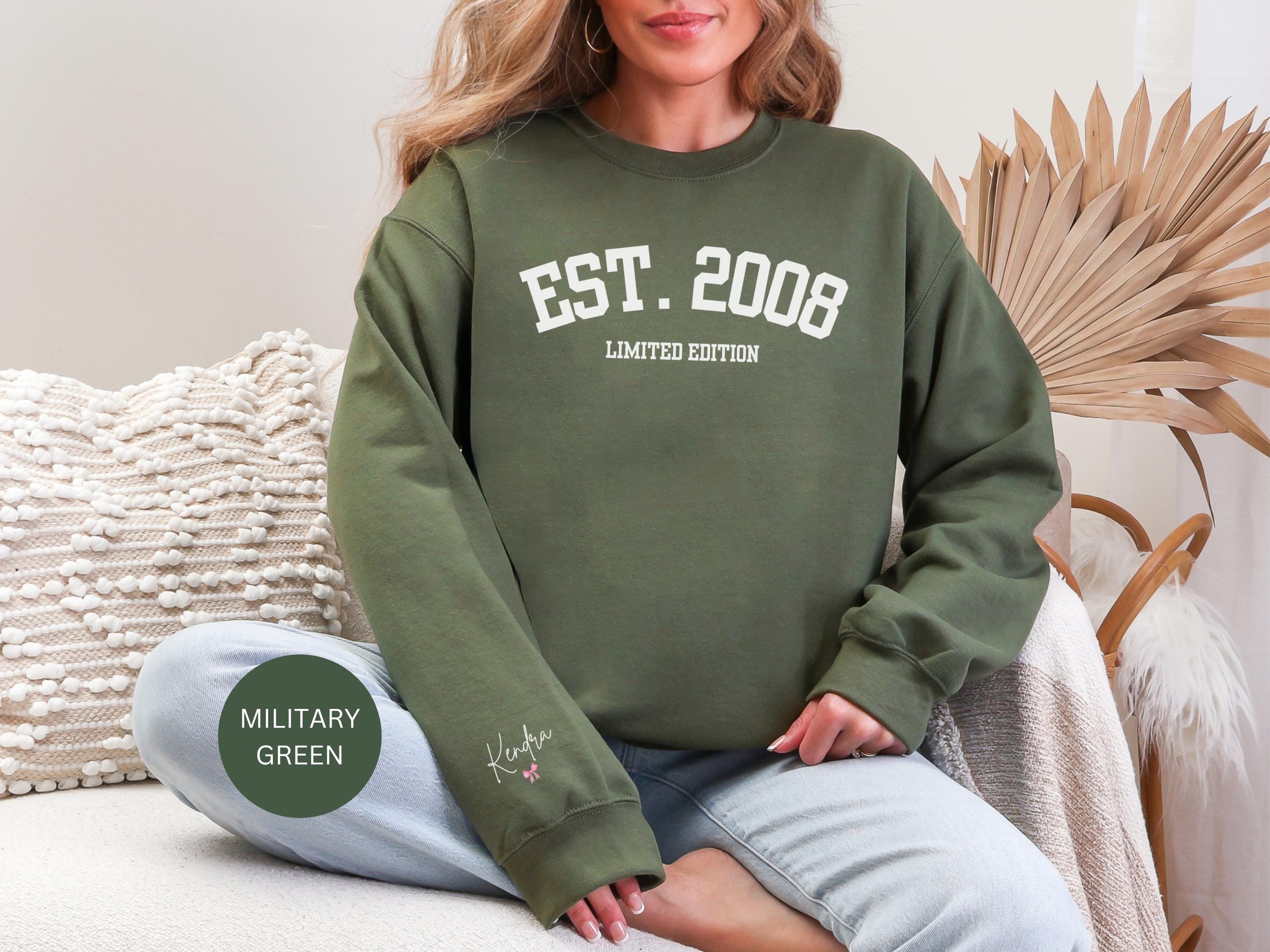 Custom 18th Birthday Sweatshirt, Name On Sleeve 18th Birthday Gift, Happy 18th Birthday Sweater, Limited Edition Hoodie, 18th Birthday Party