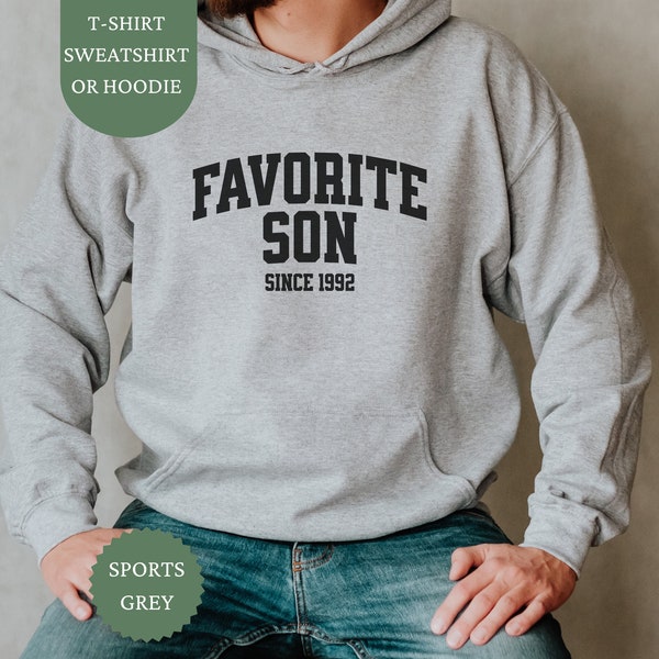 Custom Favorite Son Funny Sweatshirt, Mom’s Favorite Unisex Crewneck, Personalized Favorite Kid Shirt, Funny Family Apparel, Funny Son Gifts