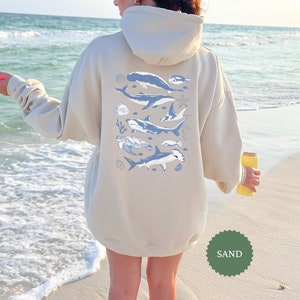 Vintage 90s Sea Animal Hoodie, Retro Ocean Beach Sweatshirt, Trendy Ocean Inspired Sweater, Nostalgia Adult Crewneck, Ocean Beach Hoodie
