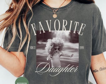 Custom Favorite Daughter Picture Shirt, Funny Daughter T-shirt, Custom Face Shirt, Daughter Gifts, Family Gag Gift, Daughter of The King