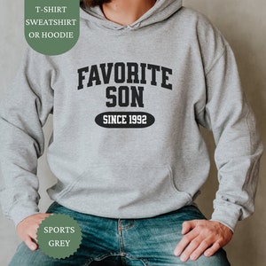 Custom Favorite Son Funny Sweatshirt, Mom’s Favorite Unisex Crewneck, Personalized Favorite Kid Shirt, Funny Family Apparel, Funny Son Gifts