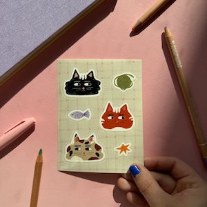 Cat&#39;s sticker sheet