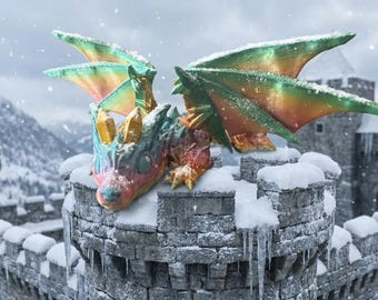 Bébé dragon loup - Dragon articulé imprimé en 3D - Jouet sensoriel anti-stress - wolf Fidget - Jouet anti-stress articulé loup