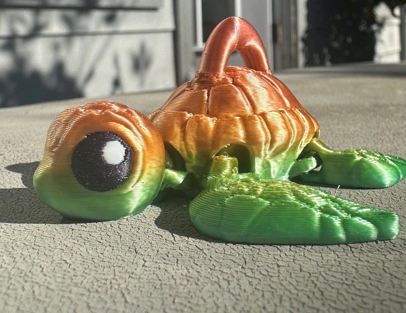 Turtle Sea Tortoise - 3D Printed Articulated Turtle - Sensory Stress ...