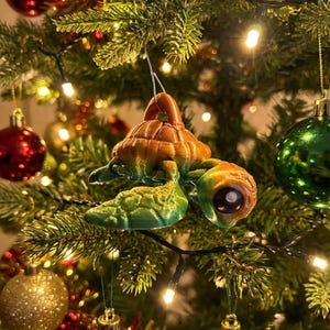 Turtle Sea Tortoise - 3D Printed Articulated Turtle - Sensory Stress Relief Fidget Toy - Turtle Fidget - Articulated key chain ornament