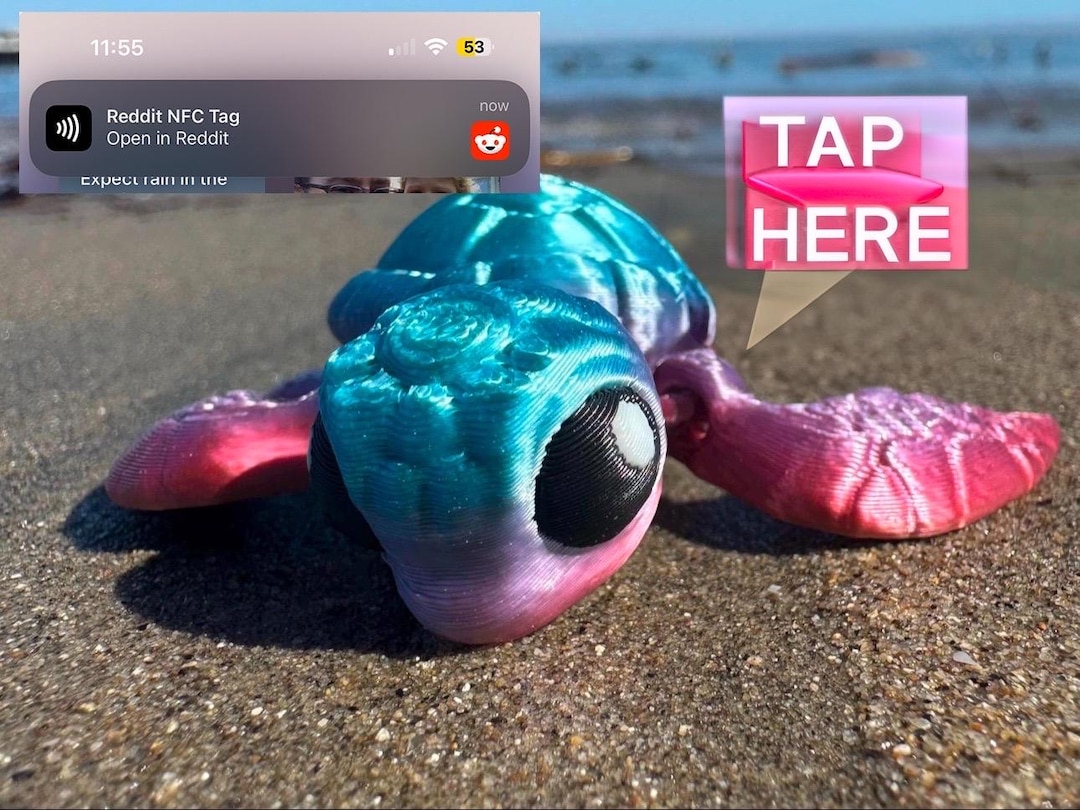 NFC Turtle Sea Tortoise - 3D Printed Articulated Turtle - Sensory ...