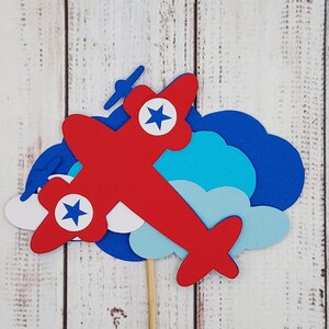 Airplane Cake Topper, Time Flies Cake Topper, Name, Pilot Birthday ...