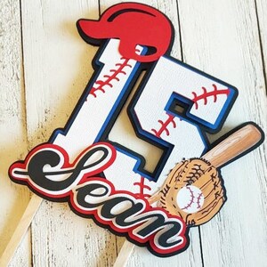 Baseball Cake Topper, Baseball Birthday, Baseball Birthday Cake Topper ...