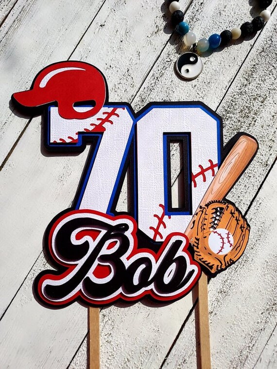 Baseball Cake Topper Baseball Birthday Baseball Birthday - Etsy