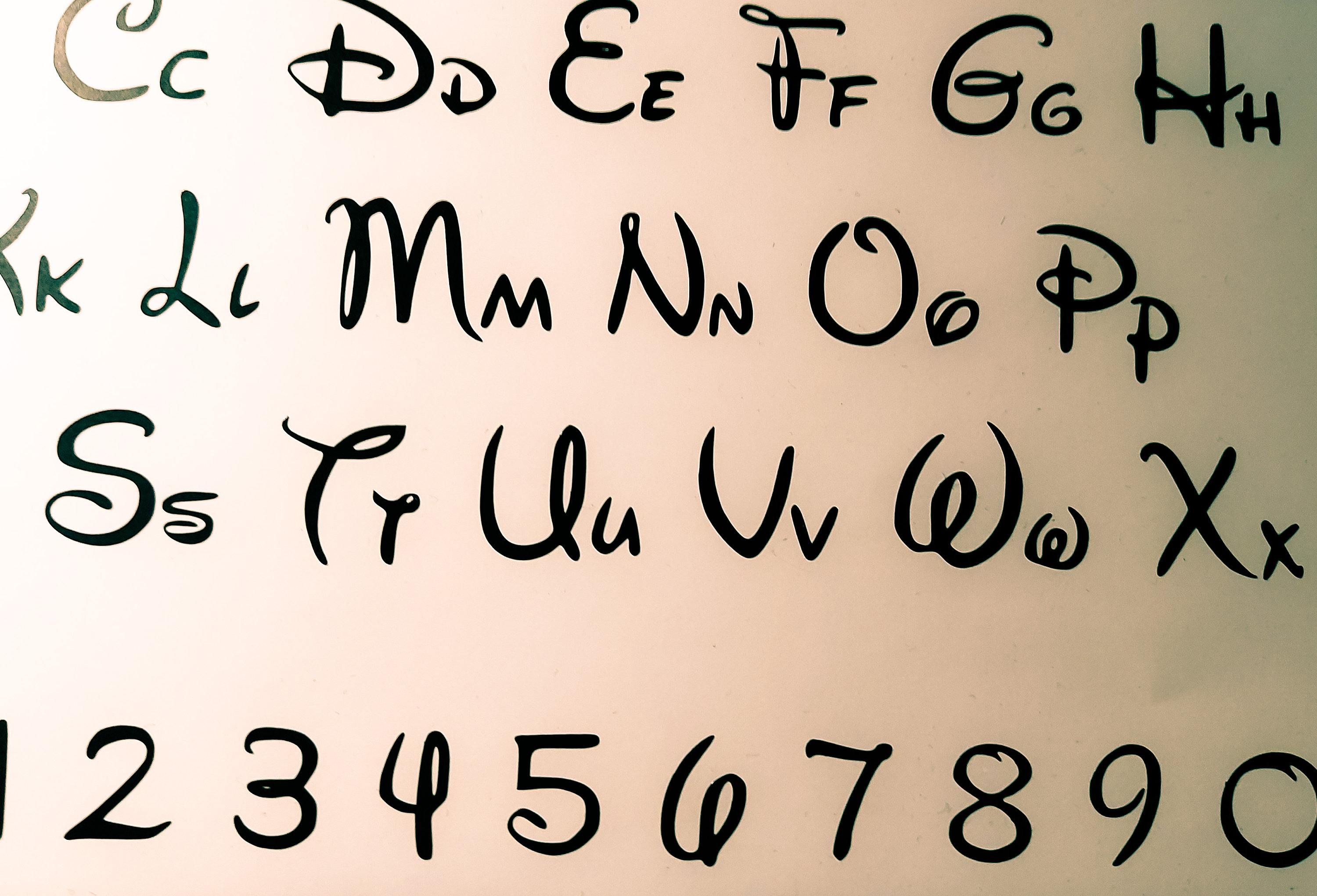 Disney Alphabet vinyl decals/stickers. Etsy