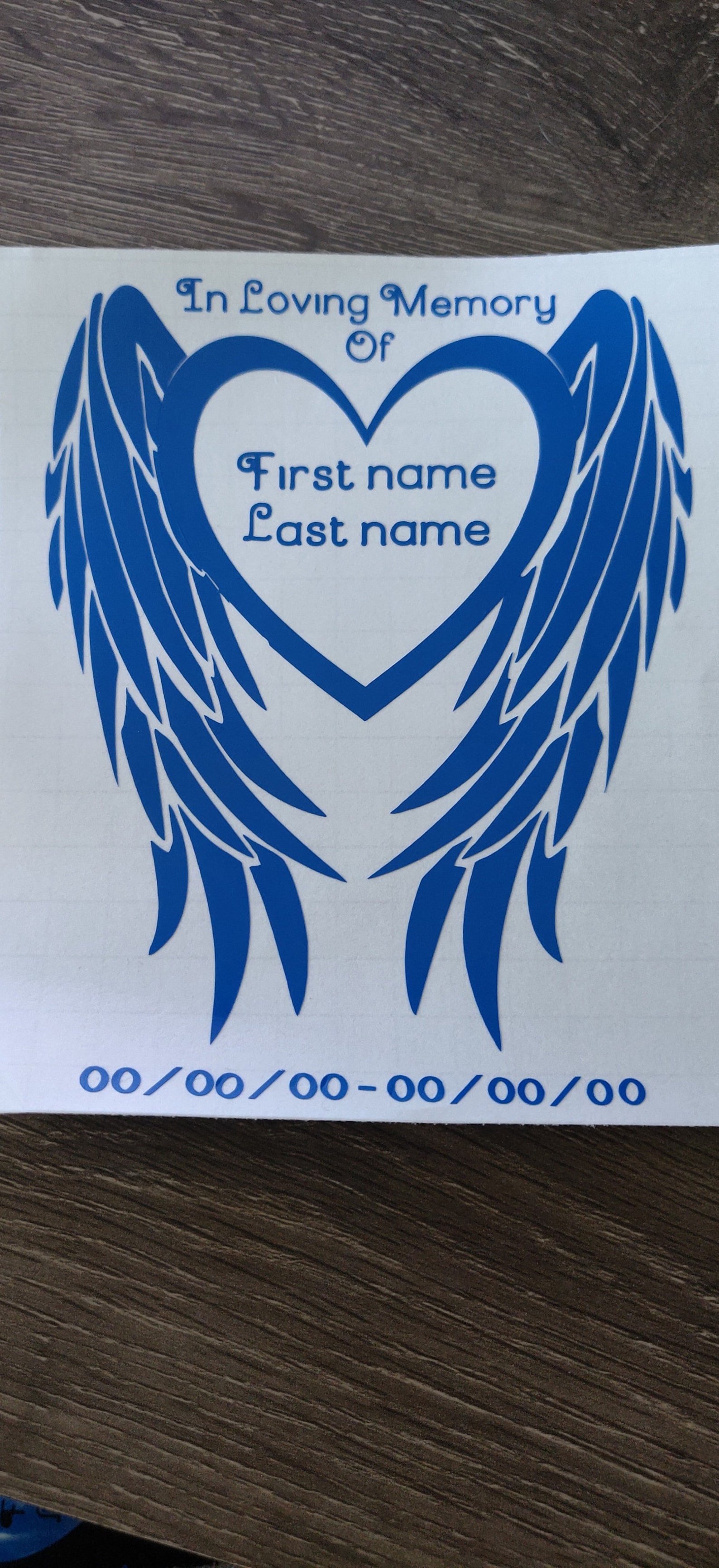In loving memory car decal window sticker Etsy
