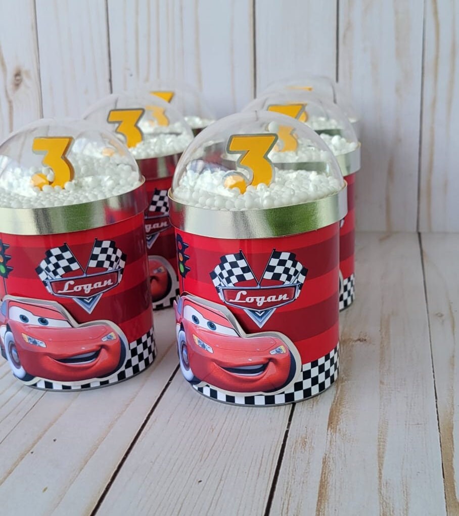 Lightning Mcqueencars Chips Can, Chips Can Personalized Favors, Potato