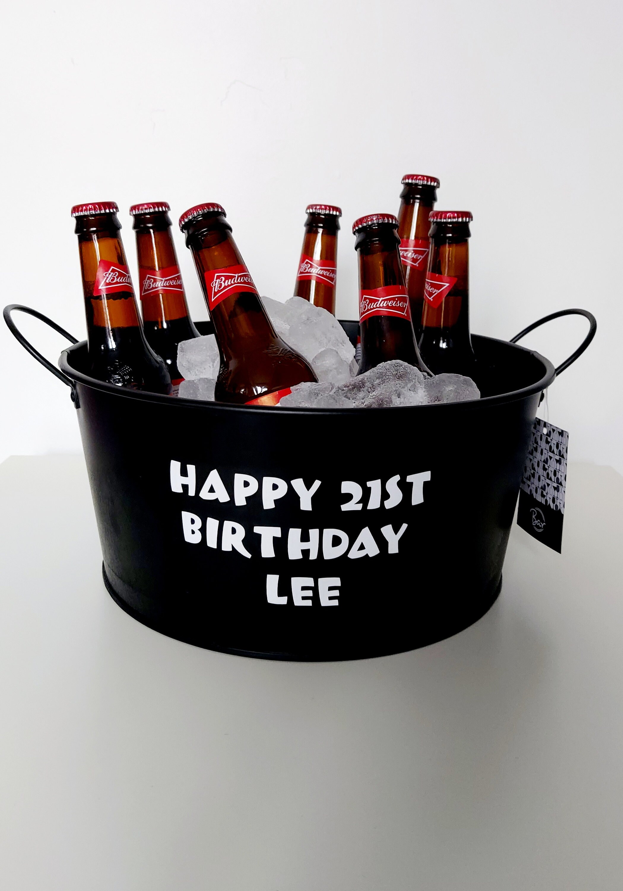 Personalised Beer Bucket Drinks Bucket Cooler Beer Birthday Etsy