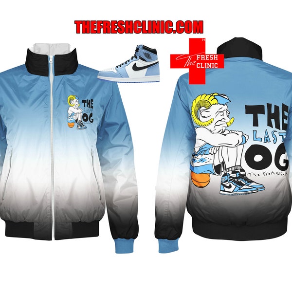 university blue jordan jacket