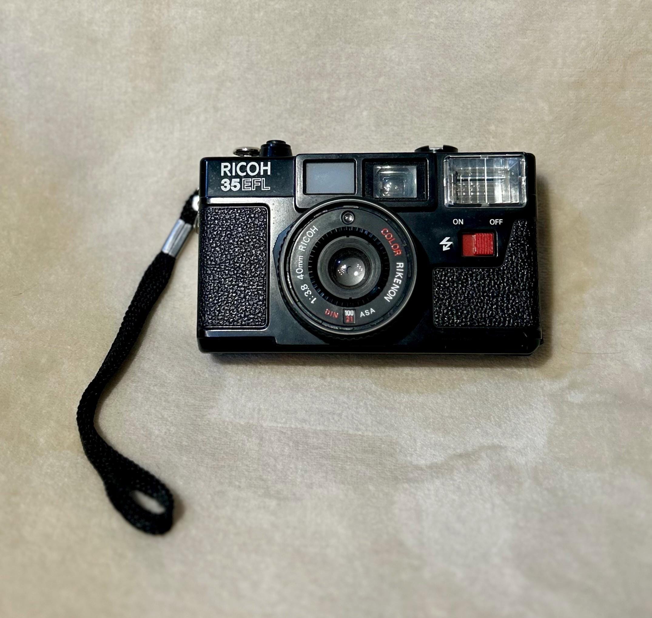 VINTAGE RICOH 35 EFL 35mm Point Shoot Film Camera Black