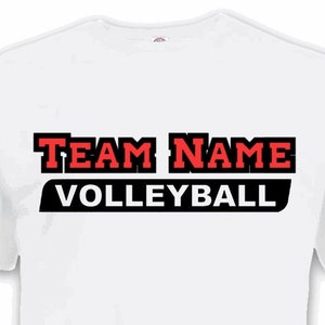 Customized Volleyball Shirt, College Volleyball Shirt, High School Volleyball Shirt, Customized Color