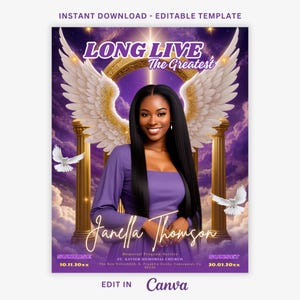 In Loving Memory PNG, Angle Wings Heavens Stairway Memorial Background for Funeral & Remembrance. Canva RIP Memorial T-shirt PNG Sublimation