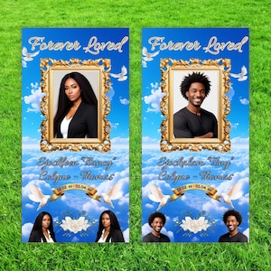 RIP Grave Blanket, Editable Canva Adult Grave Blanket Template, Adult in Loving Memory Memorial Grave Blanket Template Custom Grave Blanket