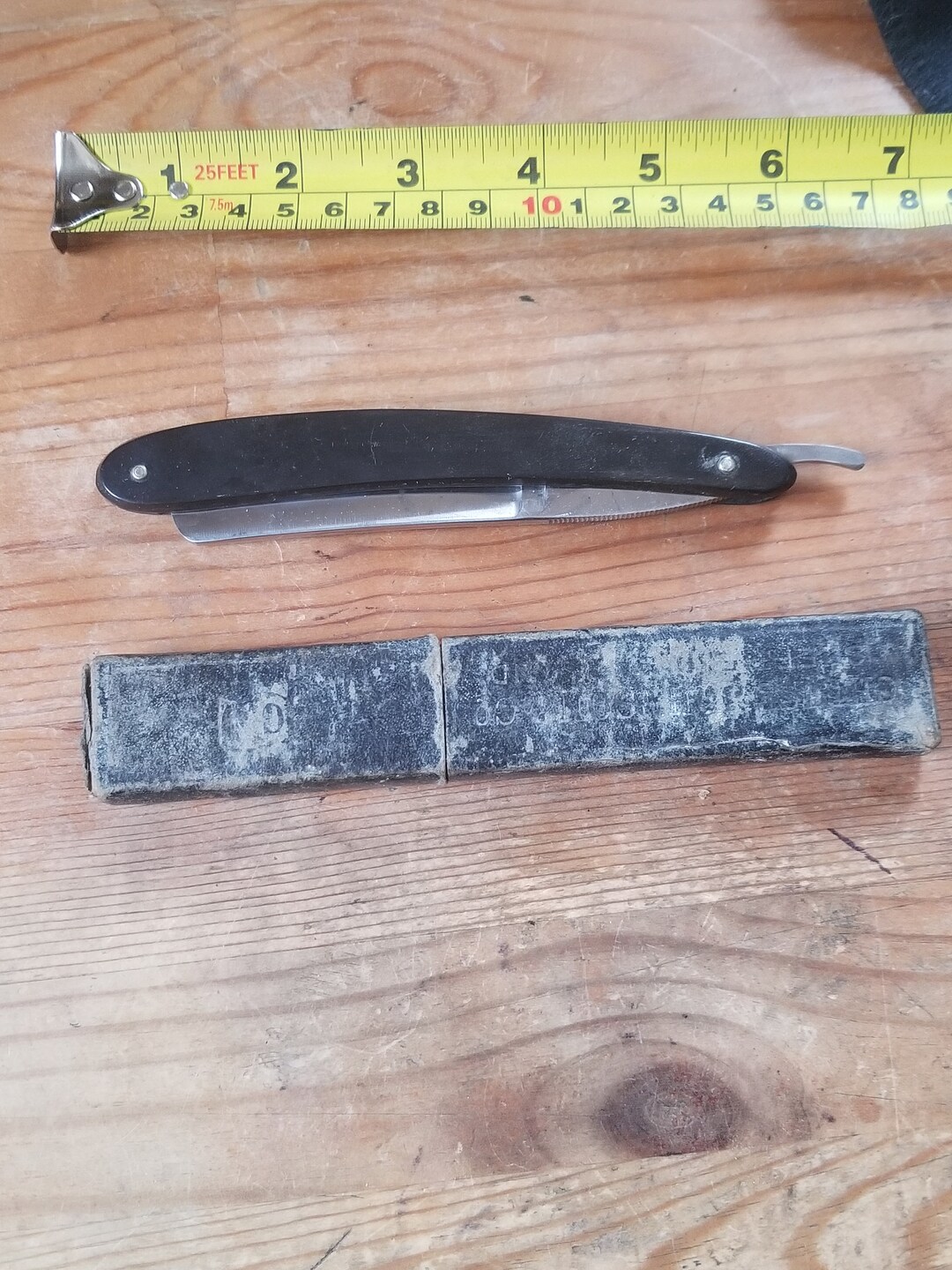 Antique P.burkett Silver Steel Straight Razor Hamburg Ring Etsy