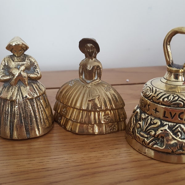 Brass Lady Bell Etsy