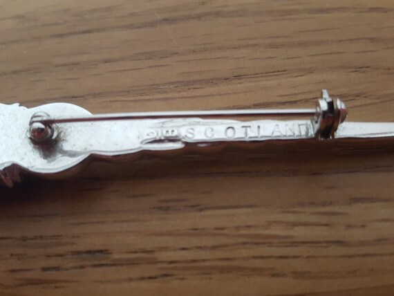 Vintage Scottish Celtic Kilt Pin or Brooch With G… - image 3