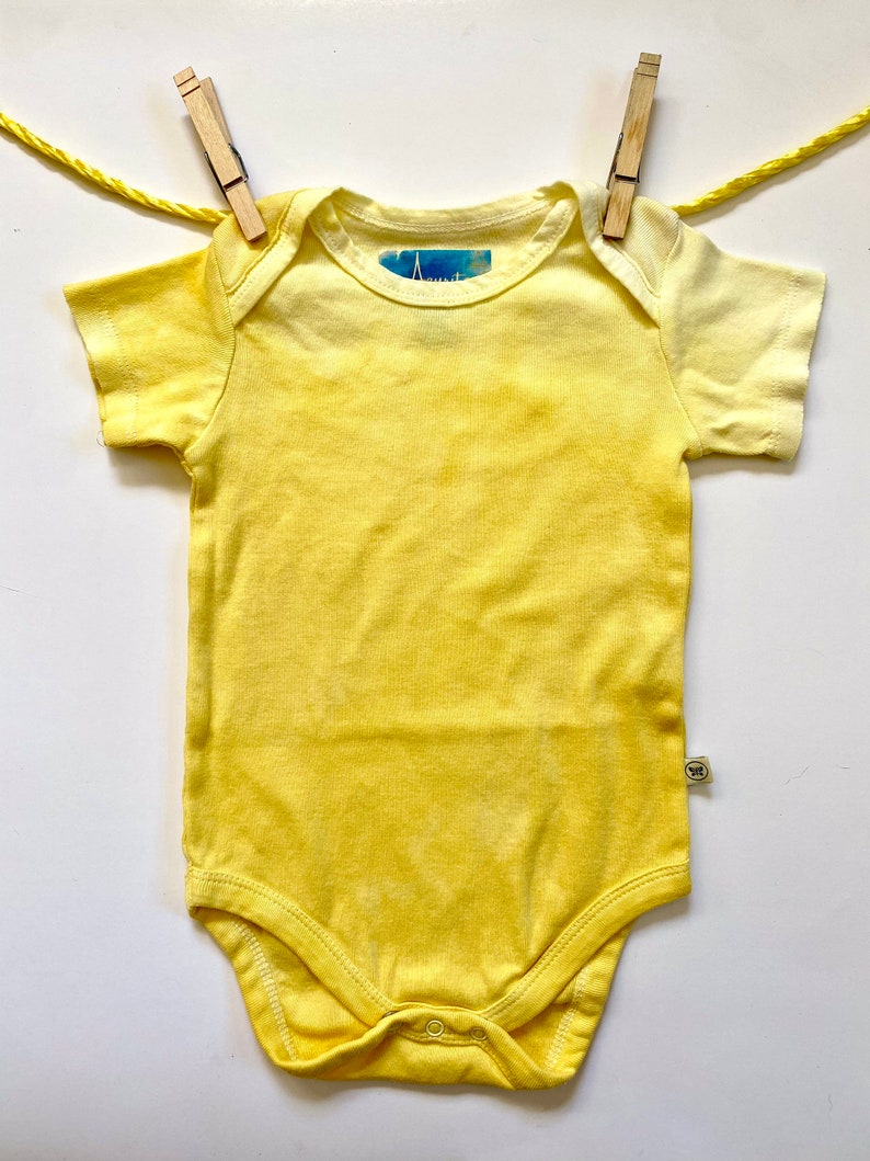 9-12 Month Natural Plant Dye Short Sleeve Baby Onesie Tie Dye Boho Baby Onesie Trendy Baby Clothes