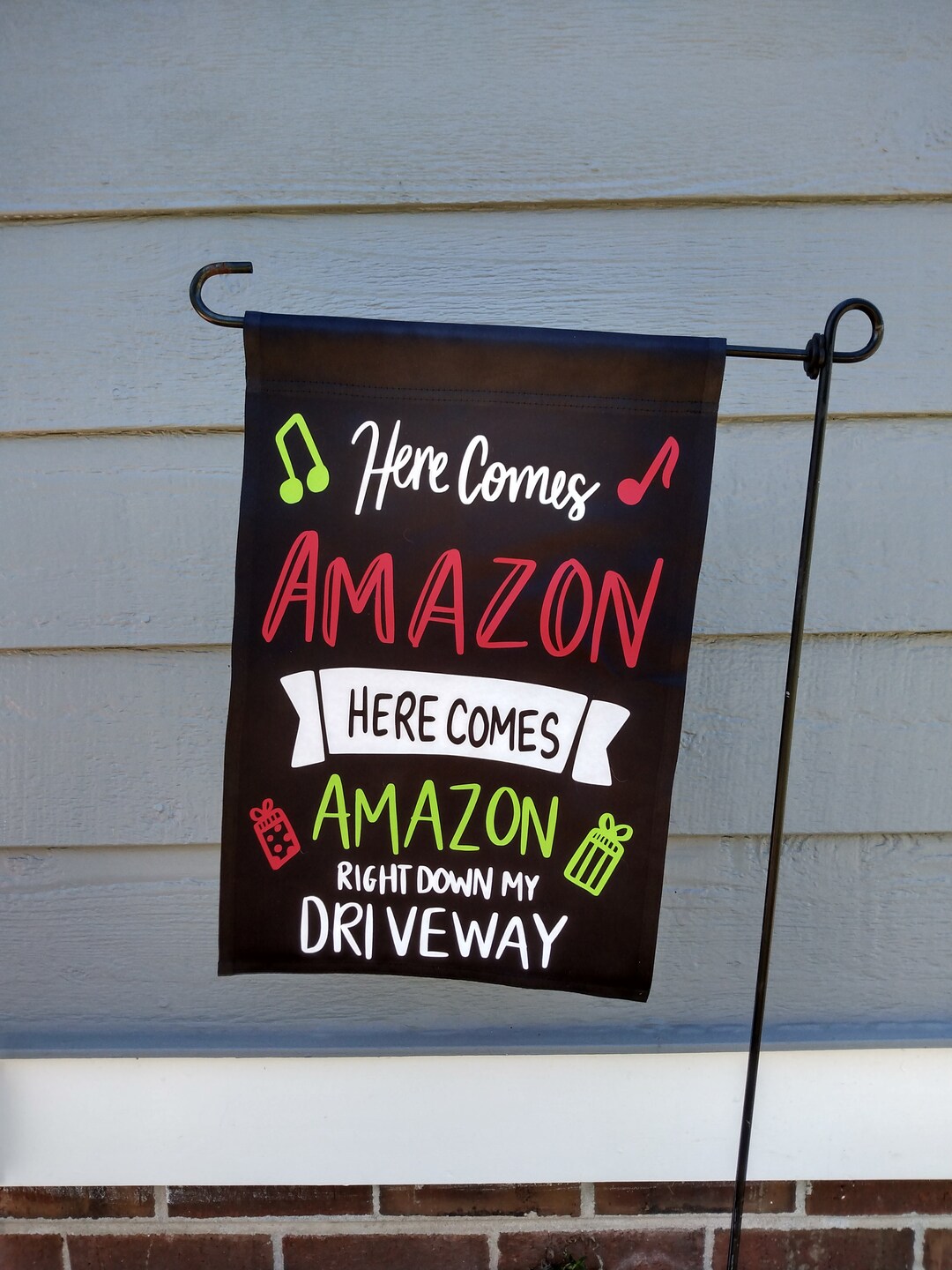 Amazon Flag Christmas Amazon Flag Christmas Garden Flag Etsy